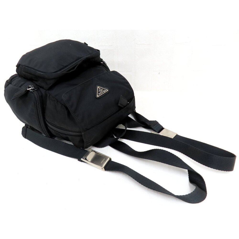 Prada Backpack Rucksack Black Silver Hardware - Picture 3 of 10